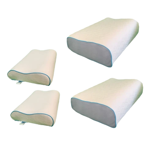 پکیج چهار عددی بالش طبی موج ( دو عدد سایز XL و دو عدد سایز s - مموری فوم )
